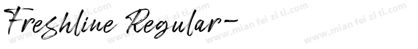 Freshline Regular字体转换